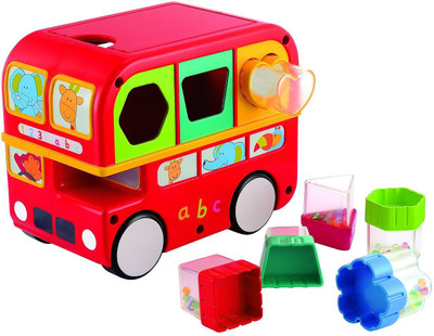 

Funskool Giggles Shape Sorting Bus, Red(Multicolor)