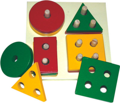 

Kinder Creative Shapes and Colors Stacking Board