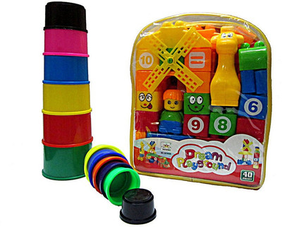 VT Dream Playground Blocks with Stacking Tower(Multicolor)
