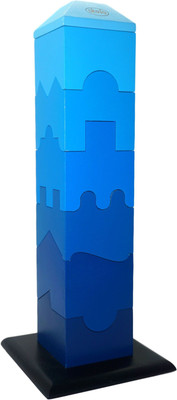 

Skola Jigsaw Tower - 3D Stacking Pieces - Blue(Blue)