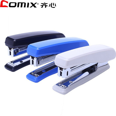

Comix Office Manual 23-6-H Metal Stick Stapler with 10 box pins(Set of 1, Blue, Grey, Black)