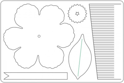 

SIZZIX Bigz L Die - Peony 659622 peony Stencil(Pack of 1, Flower)