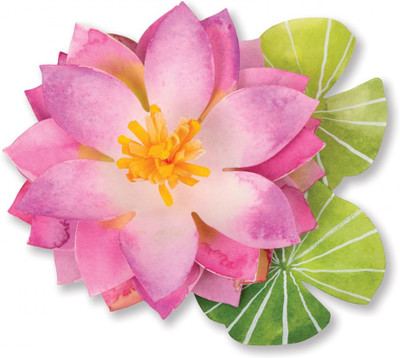 

SIZZIX Bigz Die - Lotus 659245 lotus Stencil(Pack of 1, Flower)