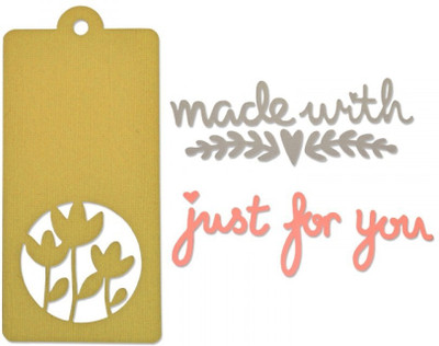 

SIZZIX Thinlits Die Set 4PK - Tag & Phrases 660871 phrase Stencil(Pack of 4, phrase)