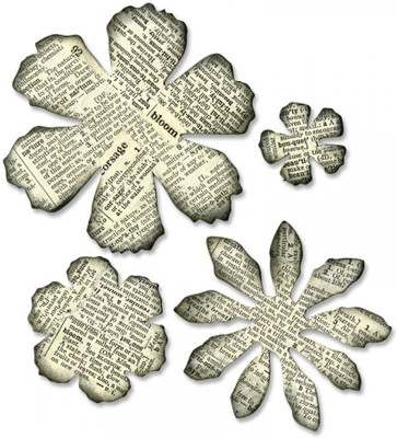

SIZZIX Bigz Die - Tattered Florals 656640 Tattered Florals Stencil(Pack of 1, Tattered Florals)