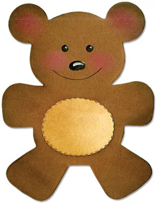 

Sizzix Bigz Die - Teddy Bear A10188 Die Stencil(Pack of 1, Bigz Die - Teddy Bear)