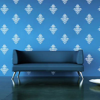 

Arhat Stencils DAMASK ASR-E111 GLOSSY DAMASK PVC (Wall Décor & Art) Stencil(Pack of 1, DAMASK)