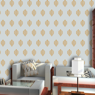 

Arhat Stencils DAMASK ASR-E05 GLOSSY PVC Stencil(Pack of 1, DESIGNER MOTIFF)