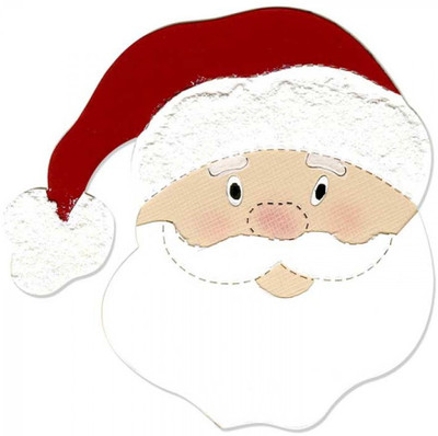 

Sizzix Bigz Die - Santa Head A10396 Die Stencil(Pack of 1, Bigz Die - Santa Head)