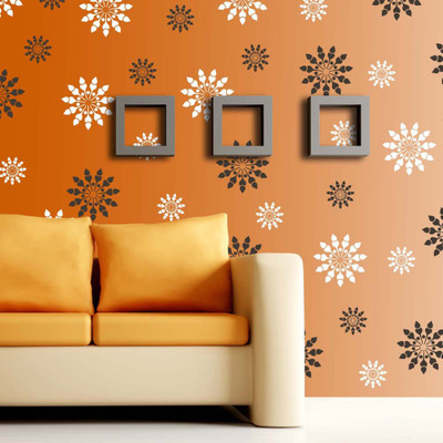 

Arhat Stencils FLORAL ASR-E010 GLOSSY FLORAL PVC (Wall Décor & Art) Stencil(Pack of 2, FLORAL)