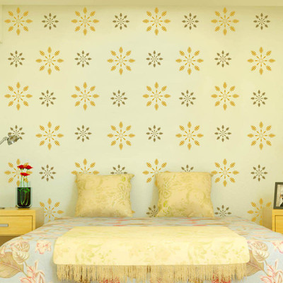 

Arhat Stencils Damask ASR-E25 Glossy Pvc Stencil(Pack of 2, Designer Motiff)