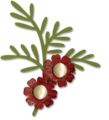 

Sizzix Bigz Die - Branch w/Leaves & Flower 657241 Die Stencil(Pack of 1, Bigz Die - Branch w/Leaves & Flower)