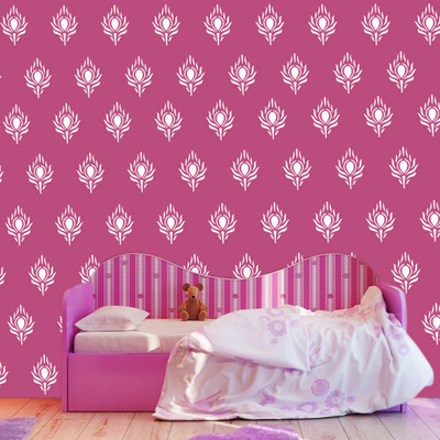 

Arhat Stencils DAMASK ASR-E08 GLOSSY PVC Stencil(Pack of 1, DESIGNER MOTIFF)