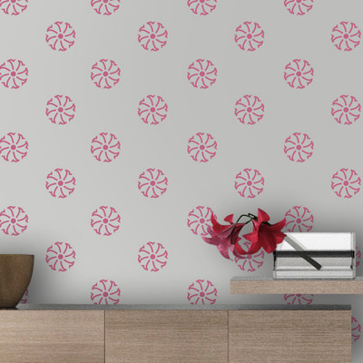 

Arhat Stencils Damask ASR-E22 Glossy Pvc Stencil(Pack of 1, Designer Motiff)