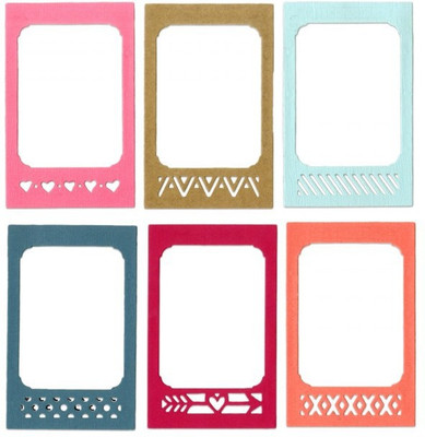 

SIZZIX Thinlits Die Set 12PK - Photo Frame & Borders 661399 borders Stencil(Pack of 12, frame)