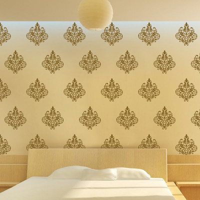 

Arhat Stencils DAMASK ASR-E01 GLOSSY PVC Stencil(Pack of 1, DESIGNER MOTIFF)
