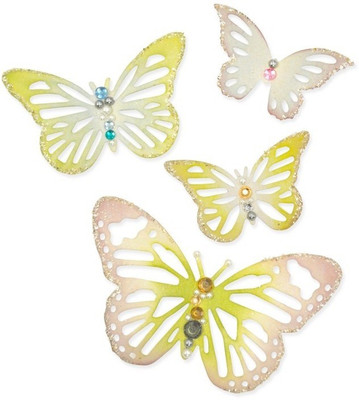

SIZZIX Thinlits Die Set 4PK - Winged Beauties 659707 animal Stencil(Pack of 4, animal)