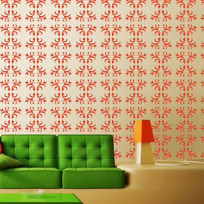

Arhat Stencils DAMASK ASR-E93 GLOSSY DAMASK PVC (Wall Décor & Art) Stencil(Pack of 2, DAMASK)