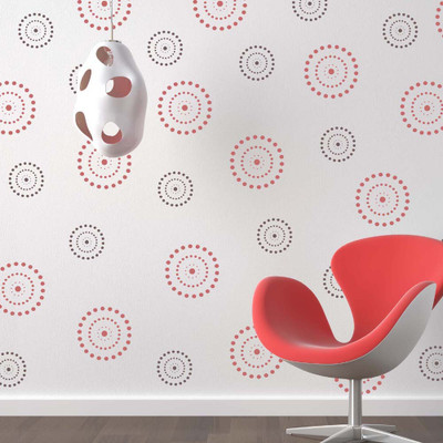 

Arhat Stencils Shapes ASR-E19 Glossy Pvc Stencil(Pack of 2, Designer Motiff)