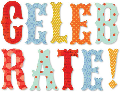 

SIZZIX Thinlits Die Set 9PK - Phrase, Celebrate 661088 phrase Stencil(Pack of 9, phrase)