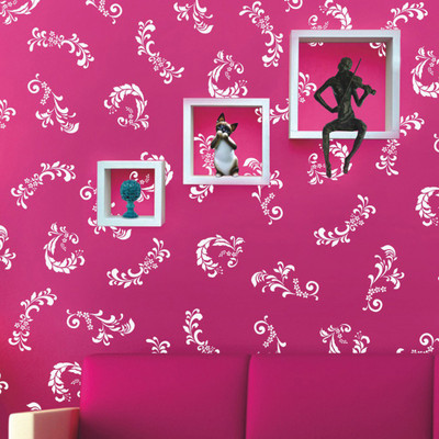 

Arhat Stencils FLORAL ASR-E136 GLOSSY PVC (Wall Décor & Art) Stencil(Pack of 3, FLORAL)