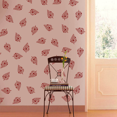 Arhat Stencils DAMASK ASR-E13 GLOSSY PVC Stencil(Pack of 1, DESIGNER MOTIFF)