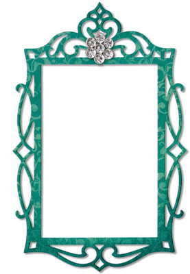 

SIZZIX Thinlits Die - Frame, Fancy Rectangle 658948 frame Stencil(Pack of 1, frame)