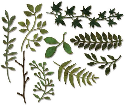 

SIZZIX Thinlits Die Set 9PK - Garden Greens 661206 Leaves Stencil(Pack of 9, Leaves)