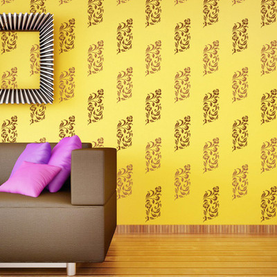 

Arhat Stencils FLORAL ASR-E133 GLOSSY PVC (Wall Décor & Art) Stencil(Pack of 1, FLORAL)