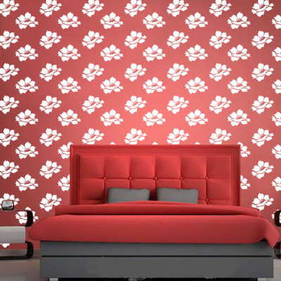 

Arhat Stencils FLORAL ASR-E126 GLOSSY PVC (Wall Décor & Art) Stencil(Pack of 1, FLORAL)
