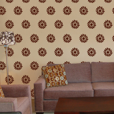 

Arhat Stencils FLORAL ASR-E134 GLOSSY PVC (Wall Décor & Art) Stencil(Pack of 1, FLORAL)