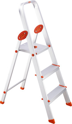 Bathla Advance 3-Step Foldable (with Sure Hinge Technology) Orange Aluminium Ladder(With Platform) Bathla Advance 3-Step Foldable (with Sure Hinge Technology) Orange Aluminium Ladder(With Platform)