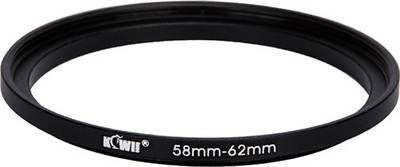 

JJC Kiwifotos Metal Adapter Ring SU 58-62 Step Up Ring(58 - 62 mm)