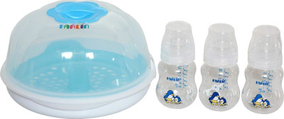 

Farlin Microwave Sterilization Set with Feeding Bottles(Blue)