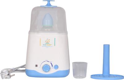 

Ole Baby Dual bottle Steam cum Warmer cum Heating(250 ml each) - 2 Slots(White)