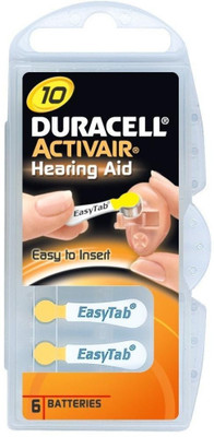 Duracell Activair DU 10 Hearing Aid Batteries(Yellow)
