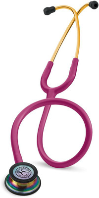 Littmann 3M Classic III™ Stethoscope, Rainbow-Finish 5806 acoustics(Raspberry Tube)