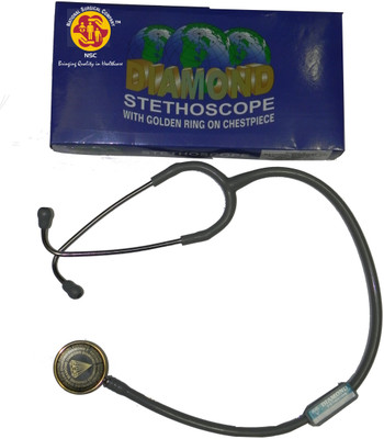 

NSC Diamond Gold Acoustic Stethoscope(Black)