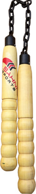 

Sahni Sports Nunchaku Wooden Fixed Gymnastic Stick - 10 inch(Brown)