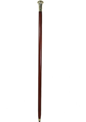 

The Royal Collection Walking Stick Round Shape Handle Gymnastic Stick - 36 inch(Brown)