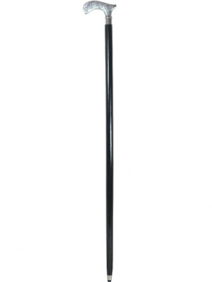 

The Royal Collection Flower Engraving Gymnastic Stick - 36 inch(Black, Silver)