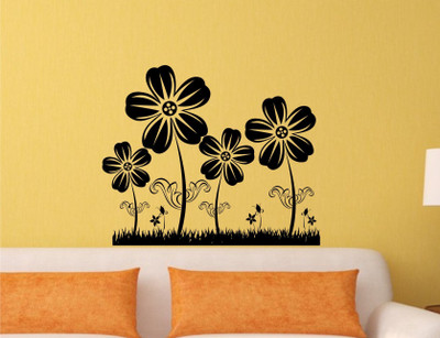 

Wall Guru  Self Adhesive Wall Decal Sticker(Pack of 1, Black