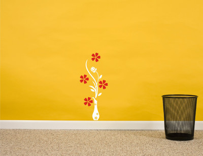 

Wall Guru  Self Adhesive Wall Decal Sticker(Pack of 1, White