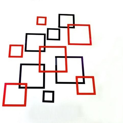 

WoW Wall Stickers Acrylic Sticker, Red;black
