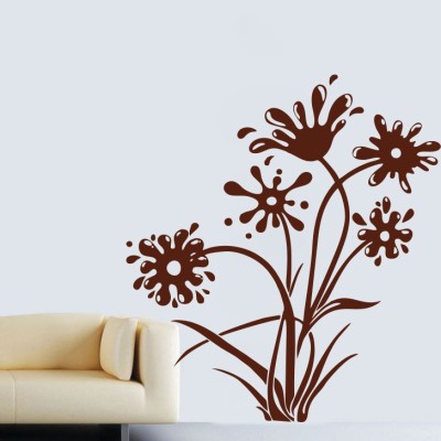 Creatick Studio 81.28 cm Sweet Flower Wall Decal Self Adhesive Sticker(Pack of 1)