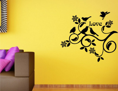 

Wall Guru  Wall Decal&Sticker Sticker(Pack of 1, Black