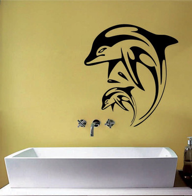 Decor Wall  Self Adhesive Sticker(Pack of 1, Black