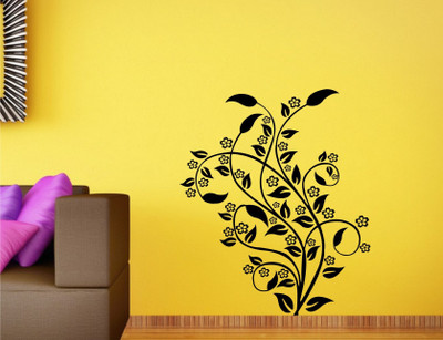 

Wall Guru  Self Adhesive Wall Decal Sticker(Pack of 1, Black