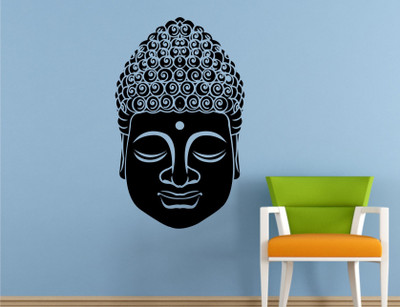 

Wall Guru  Self Adhesive Wall Decal Sticker(Pack of 1, Black
