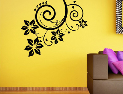 

Wall Guru  Wall Decal&Sticker Sticker(Pack of 1, Black